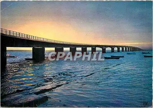 Moderne Karte Ile d'Oleron (Chte Mme) Le viaduc le plus long de France 3207 m reliant le continent a l'ile d'O