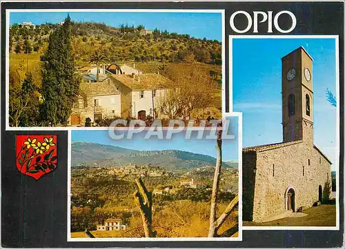 Cartes postales moderne Opio (A M) Le vieux moulin a huile vue generame l'eglise