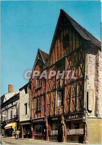 Cartes postales moderne Montrichard (Loir et Cher) Vieille maison (XVIe) et la rue Nationale