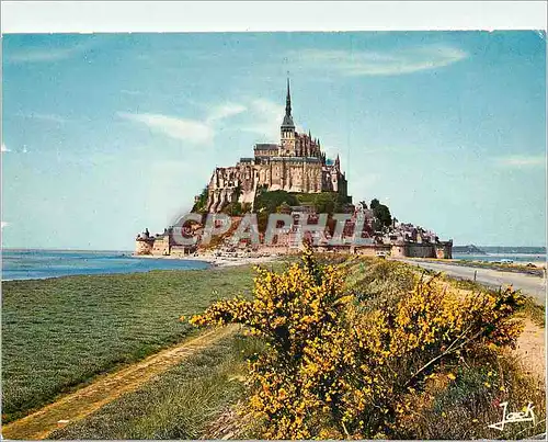 Cartes postales moderne Merveille de l'Occident vue generale du Mont Michel