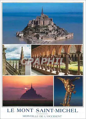 Cartes postales moderne Monte Saint Michel (Manche) Merveille de l'Occident