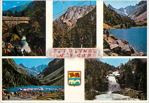 Cartes postales moderne Les Pyrenees le Pont d'Espagne et le Lac de Gaube