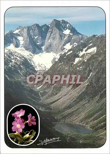 Cartes postales moderne Regards sur les Pyrenees du Sommet du Reguere panorama sur le lac de Gaube