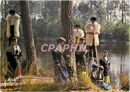 Moderne Karte Visages des Landes Lous Tourtem amics Gaujaco