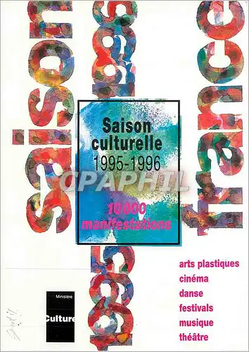 Cartes postales moderne Saison culturelle 1995 1996