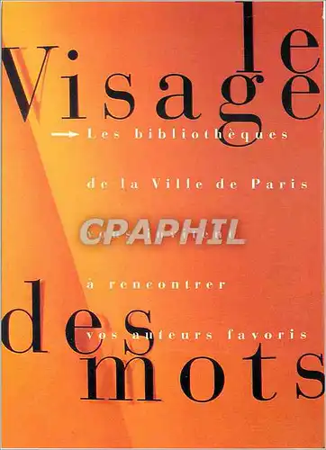 Moderne Karte Visages des mots Bibliotheque