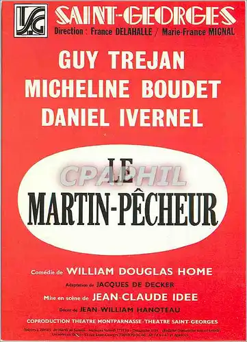 Cartes postales moderne Saint Georges Guy Trejan Micheline Boudet Daniel Ivernel Le martin pecheur