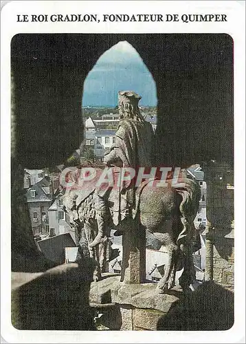 Cartes postales moderne Le roi Gradlon fondateur de Quimper