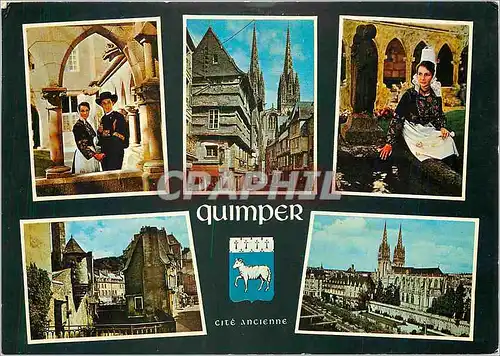 Cartes postales moderne Sur l'Odet Quimper Cite du Roi Gradion et ancienne capitale du Comte de Cornouiaille