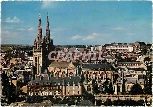 Cartes postales moderne Quimper (Finistere) Sa Cathedrale vue du Frugy