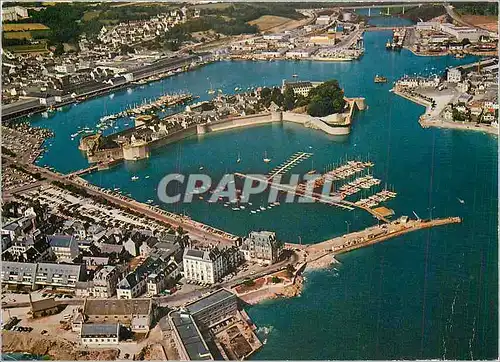 Cartes postales moderne Concarneau (S Finist) La cville close vue aerienne