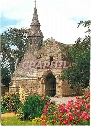 Cartes postales moderne La Bretagne en Couleur Kermaria en Isquit (Cote d'Armor) et porche du XIVe s