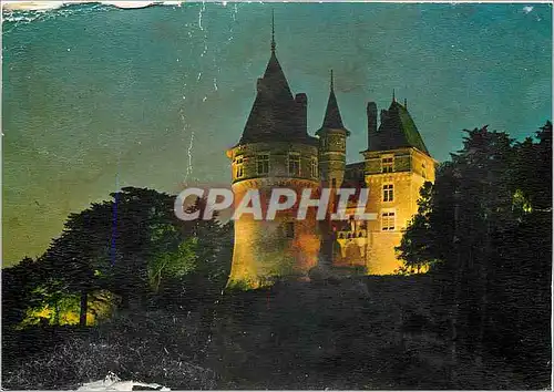 Cartes postales moderne Pornic (Loire Atlantique) Le chateau de nuit