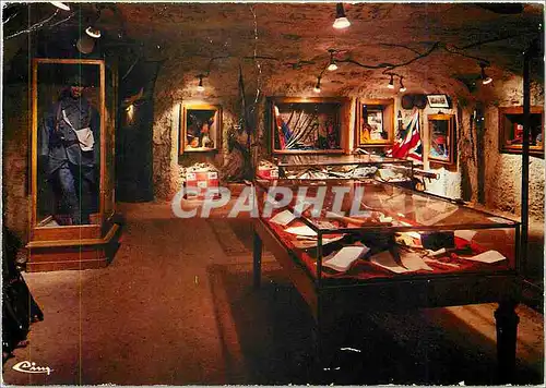 Moderne Karte Grotte du Dragon Chemin des Dames interieur du musee