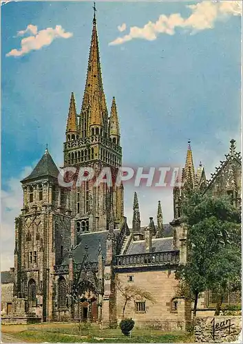 Cartes postales moderne La Bretagne Eglise N D du Folgoet datant du XVe s