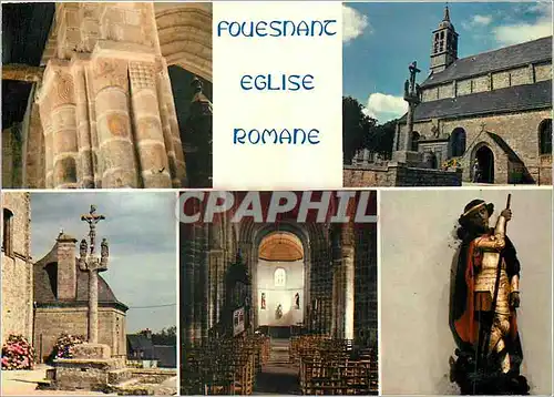 Cartes postales moderne Fouesnant Eglise Romane