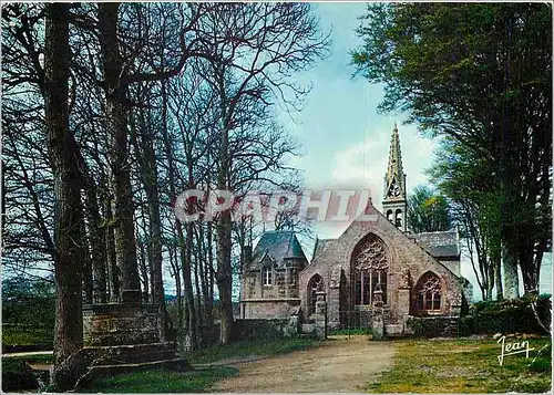 Cartes postales moderne La Bretagne Calvaire et Chapelle de Notre Dame de Kerinec