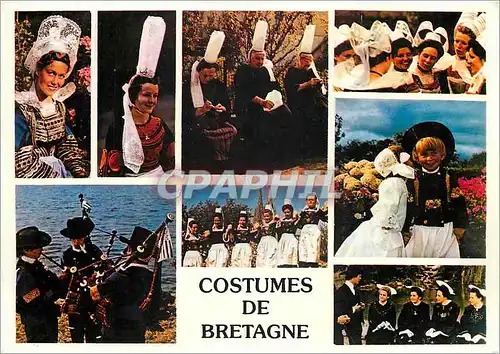 Cartes postales moderne Costumes de Bretagne Fouesnant Pays bigouden Riec sur Belon