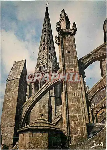 Moderne Karte Treguier (C du N) le clocher de la cathedrale