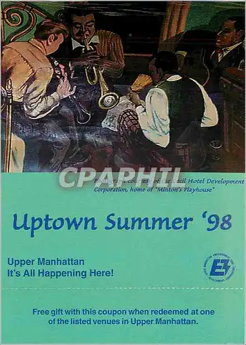 Cartes postales moderne Uptown Summer 98 Upper Manhattan Jazz New York