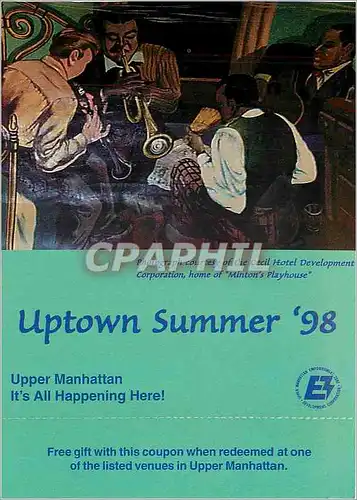 Moderne Karte Uptown Summer 98 Upper Manhattan Jazz New York