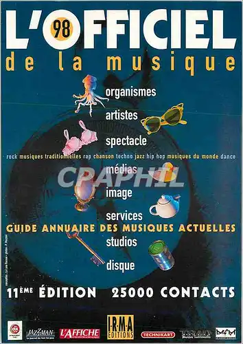 Cartes postales moderne L'Officiel de la musique