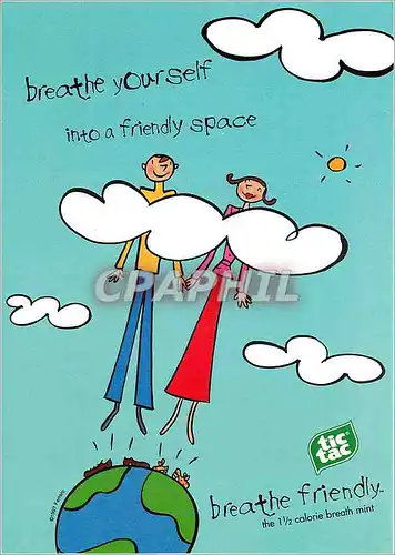 Cartes postales moderne Breath your self into a friendly space GoCard