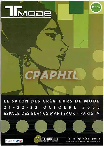 Moderne Karte Le salon des Createurs de Mode Espace des Blancs Manteaux Rue Vieille du Temple Paris