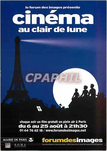 Cartes postales moderne Cinema au clair de Lune Forum des Images Paris