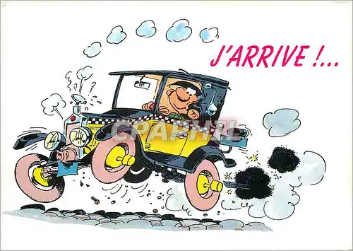 Moderne Karte J'Arrive Lagaffe Gaston Lagaffe