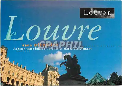 Cartes postales moderne Louvre sans attendre