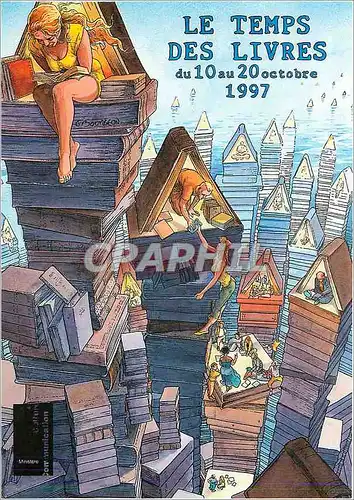 Cartes postales moderne Le Temps des livres du 10 au 20 oct 1997