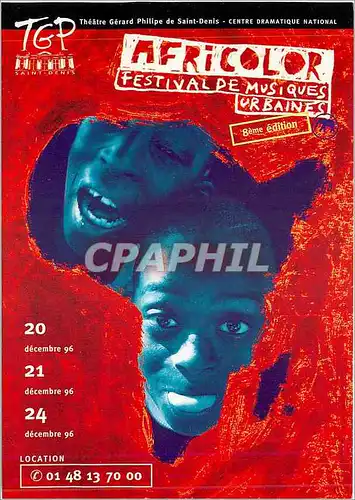Cartes postales moderne Africolor Festival de Musique Urbaines Theatre Gerard Philippe Centre Dramatique National Saint-