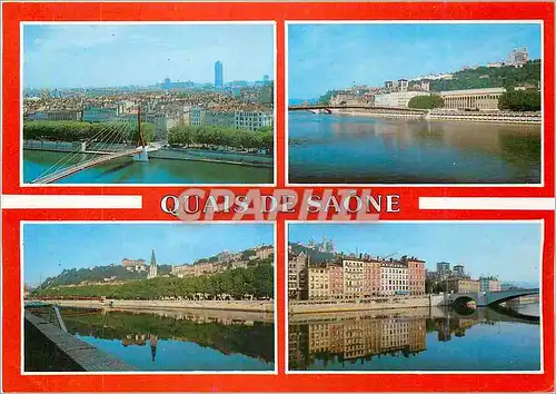 Cartes postales moderne Lyon les Quais de la Saone