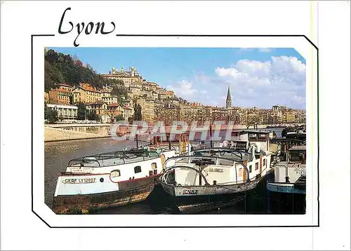 Cartes postales moderne Lyon (Rhone) Vallee de la Saone et Colline de Fourviere