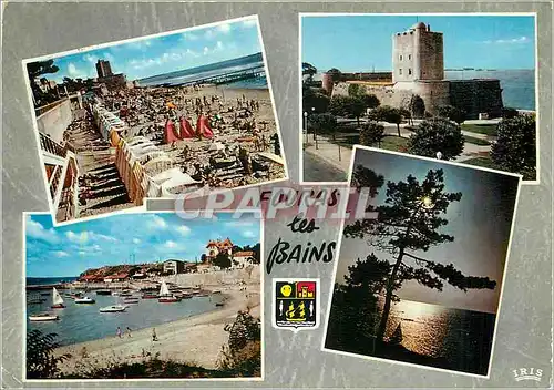 Moderne Karte Fouras les Bains (Chte Mme) Grande Plage la Citadelle Plage Sud