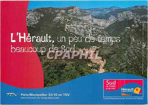 Cartes postales moderne L'Herault un peu de temps beaucoup de Sud Paris Montpellier