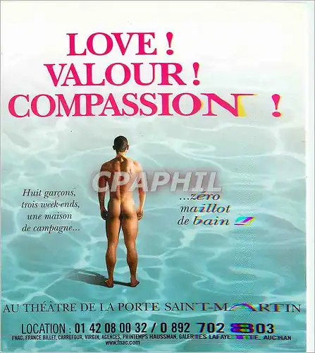 Cartes postales moderne Love Valour Compassion Theatre de la Porte Saint Martin