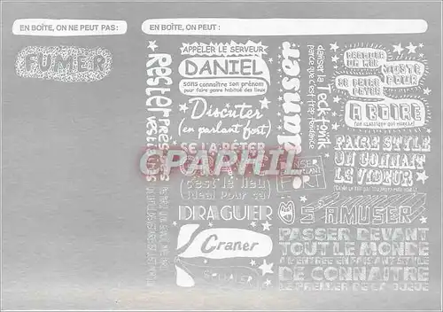 Cartes postales moderne En Boite on ne peut pas Alcool