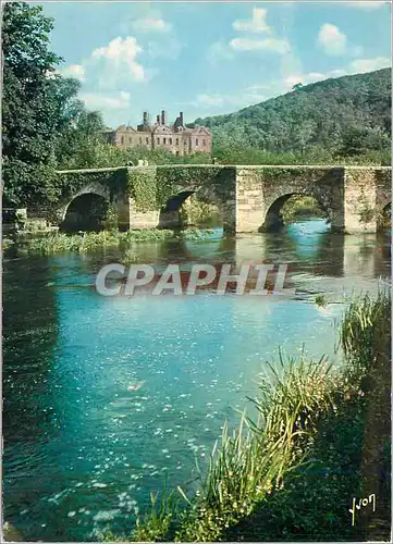 Cartes postales moderne La Bretagne pittoresque le Blavet coulant dans les Gorges de Daoulas et l'Abbaye de Bon Repos