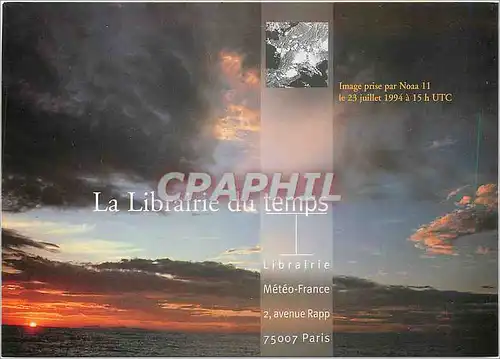 Cartes postales moderne La Librairie du Temps Librairie Meteo France Avenue Rapp Paris