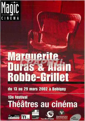 Cartes postales moderne Marquerite Dura Alain Robbe Grillet Bobigny