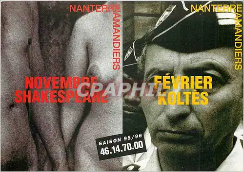 Cartes postales moderne Novembre Shakespeare Nanterre Amandiers