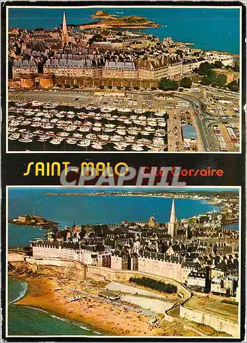 Cartes postales moderne La Cote d'Emeraude Saint Malo Cite Corsaire