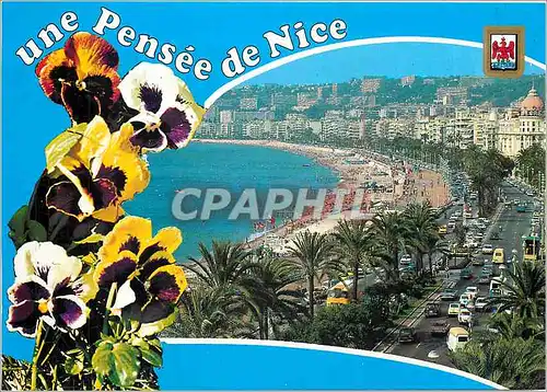 Moderne Karte Souvenir de Nice