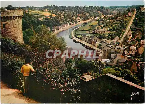 Moderne Karte La Bretagne Dinan (Cotes du Nord) la vallee de la Ronce vue des remparts