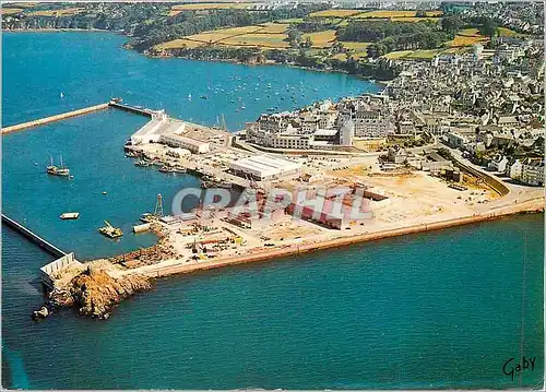 Moderne Karte Ports Douarnenez Treboul (Finistere) Vue aerienne