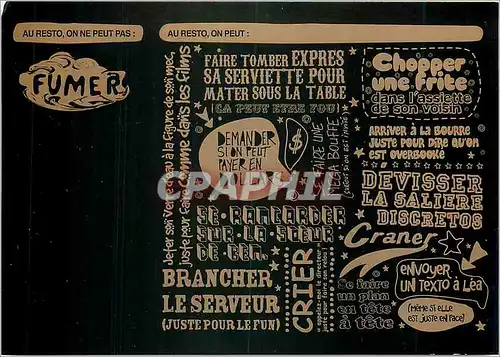 Moderne Karte Brancher le serveur (Just Pour le Fun) Tabac