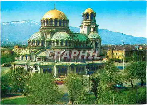 Moderne Karte Sofoa le Dome monument Alexandre Nevski