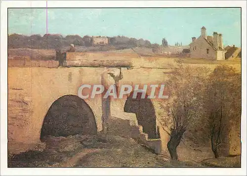 Cartes postales moderne Mantes une amorce du pont